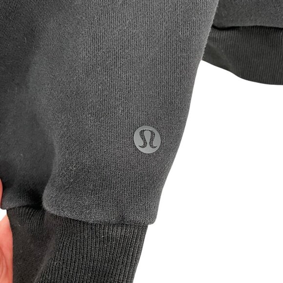 Lululemon Sweatshirt Black Size 8 / 10 ? Athletic Long Sleeve Crew Neck Pullover - Picture 6 of 8